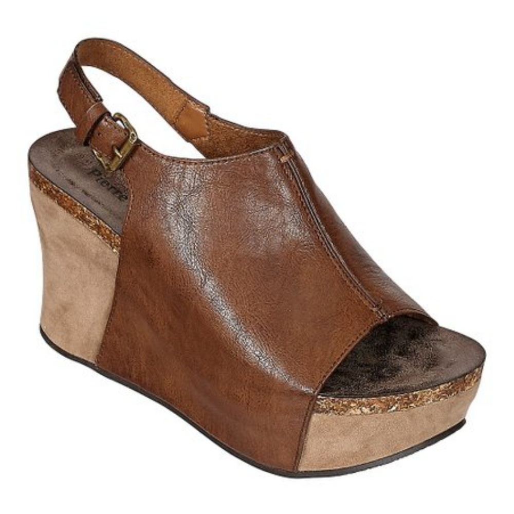 pierre dumas wedges, size 6.5
